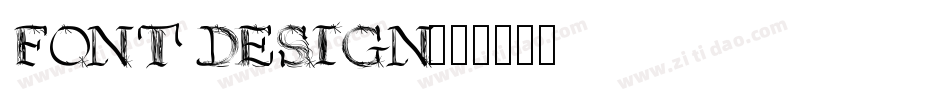 FONT DESIGN字体转换
